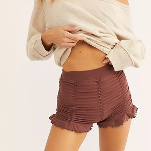 Free People Intimately Ruched Seamless Shorts